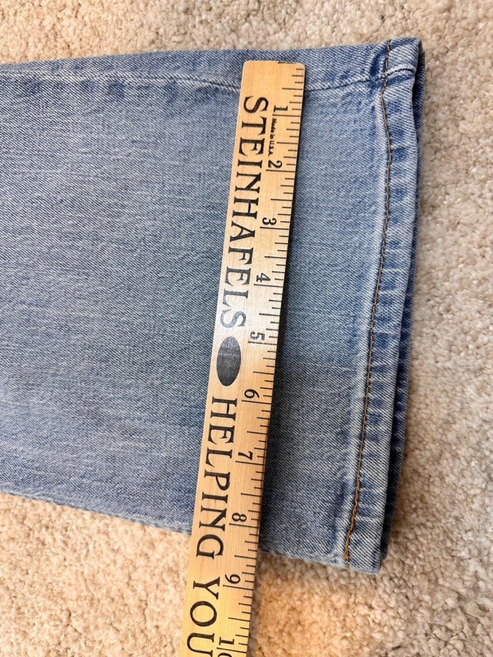 Levi’s 527 Slim Bootcut Jeans Men’s 34x30 Worn In Light Washed - Picture 8 of 10